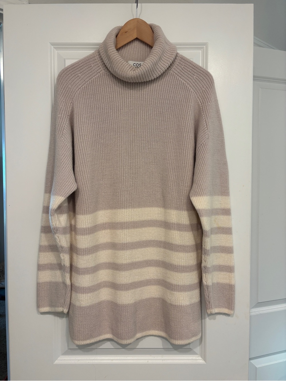 COS Striped Turtleneck Sweater